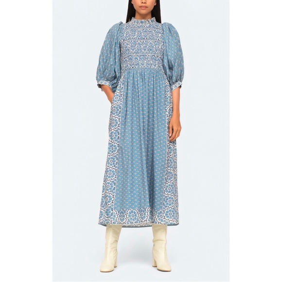Sea New York Dresses & Skirts - NWOT SEA New York Midi Smocked Floral Puff-Sleeve Fernanda Dress